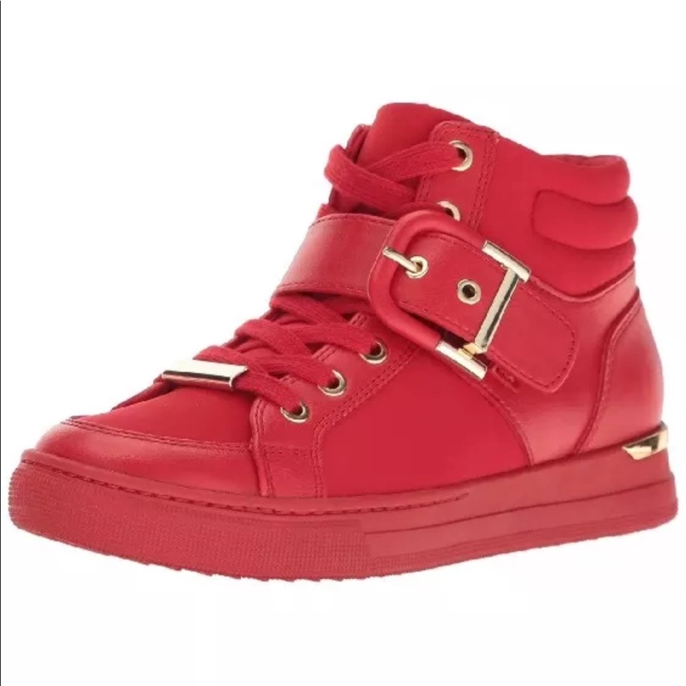 Aldo women’s Annex fashion sneakers Red size 10 US